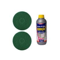 2 Disco 350MM Verde 3m e Remoção Limpador Pós Obra 2 Disco 350MM Verde 3m e Remoção Limpador Pós Obra