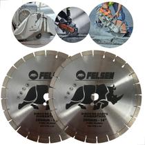 2 Disco diamantado para concreto asfalto pedras serra cliper 350mm pastilha 15mm alto rendimento