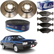 2 Disco Freio + Pastilhas VW Santana 1.8 2.0 1989 1990 1991 1992 1993 1994 Original MDS