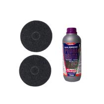 2 Disco Preto 410mm 3m Limpeza Bruta E Limpa Pedras 1 L