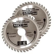 2 Disco Serra Circular Mdf Madeira Esmerilhadeira 40 Dentes