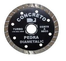 2 Discos Diamantado 110mm Diametalic Concreto Preto turbo