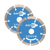 2 Discos Diamantado Segmentado 110mm Tijolo Alvenaria Rayco
