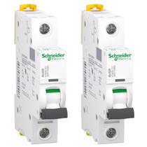 2 Disjuntor Unipolar 2A Curva C Linha ACTI 9 - A9F74102 Schneider 2 Disjuntor Unipolar 2A Curva C Linha ACTI 9 - A9F74102 Schneider