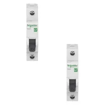 2 Disjuntores Easy9 40A Curva C 3kA Schneider 127/220V