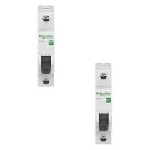 2 Disjuntores Unipolar Schneider 16A Tipo C Easy9 3kA 2 Disjuntores Unipolar Schneider 16A Tipo C Easy9 3kA