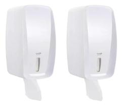 2 Dispenser Papel Higiênico Interfolha Cai Cai Invoq Branco 2 Dispenser Papel Higiênico Interfolha Cai Cai Invoq Branco