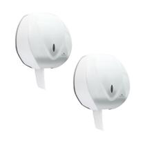 2 Dispenser Papel Higiênico Rolão Até 500m Economia Parede Trava Segurança Banheiro Químico Shopping Mercado Hospital Clínica Interfolhado 2 Dispenser Papel Higiênico Rolão Até 500m Economia Parede Trava Segurança Banheiro Químico Shopping Mercado Hospital Clínica Interfolhado