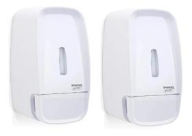 2 Dispenser Sabonete Líquido Premisse Compacta Invoq Branca