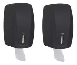 2 Dispensers Papel Higiênico Interfolha Cai Cai Invoq Preto 2 Dispensers Papel Higiênico Interfolha Cai Cai Invoq Preto
