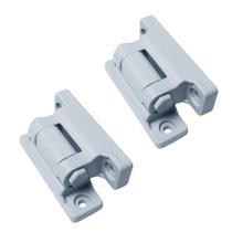 2 Dobradiça Pequena 70mm S/ Mola Cinza Geladeiras Frezzer