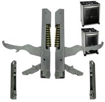 2 Dobradiças da Porta + 2 Guias da Dobradiça - Fogão Fischer Gran Cheff Original 2 Dobradiças da Porta + 2 Guias da Dobradiça - Fogão Fischer Gran Cheff Original