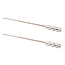 2 (dois) Espetos Espada Para Parrilha Churrasco 40Cm INOX430
