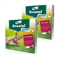 2 Drontal Gatos Spoton 5kg A 8kg 1,12 Ml Profender 2 Drontal Gatos Spoton 5kg A 8kg 1,12 Ml Profender