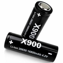 2 (Duas) unidades Baterias Recarregável 26650 16800mah 4.2v - X900