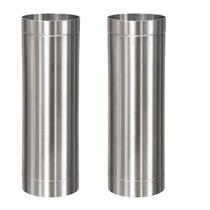 2 Dutos 60cm Inox 430 9” Chaminé Forno Fogão Churrasquei 2 Dutos 60cm Inox 430 9” Chaminé Forno Fogão Churrasquei