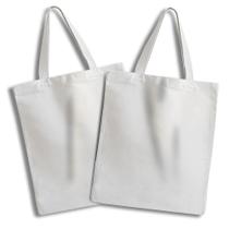 2 Ecobags Lisas Algodão Cru Bolsa Sacola Ecológica Grande 2 Ecobags Lisas Algodão Cru Bolsa Sacola Ecológica Grande