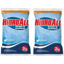2 Elevador Alcalinidade Hidroall 2kg Para Piscina Ph Estavel 2 Elevador Alcalinidade Hidroall 2kg Para Piscina Ph Estavel