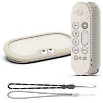 2 em 1 Capa de silicone para Google TV Streamer 4K com cordão 2 em 1 Capa de silicone para Google TV Streamer 4K com cordão