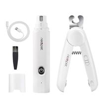 2 Em 1 Cortador De Unhas Para Cães e Gatos Kit Alicate e Lixa Com Luz de Led Tesoura Completa