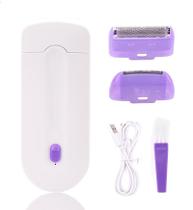 2 Em 1 Epilador Elétrico Recarregável Mulheres depilação de cabelo indolor Lady Epilator Dispositivo Instant Sensor Light Shaver Dropshipping Barbeadores elétricos (plugue au)