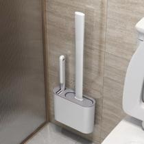2 em 1 Escova Sanitária Quadrada Multiuso Para Privada de Silicone