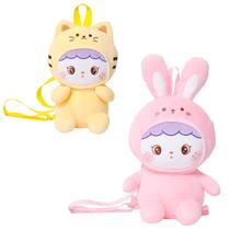 2 em 1 Mochila e Urso de Pelúcia macia p/ passeio e viagens Fofa 2 em 1 Mochila e Urso de Pelúcia macia p/ passeio e viagens Fofa