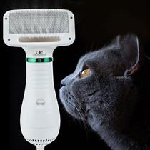 2-em-1 portátil secador de cabelo do cão do animal de estimação pente escova pet grooming gato pente de cabelo do cão ve - PETGROOMING