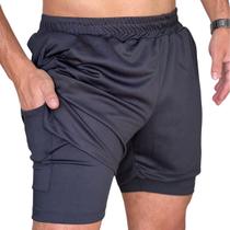 2 em 1 Shorts Esportivos Fitness UNISSEX com Bolso Escondido para Celular, Caminhada e Treinamento na Academia 2 em 1 Shorts Esportivos Fitness UNISSEX com Bolso Escondido para Celular, Caminhada e Treinamento na Academia