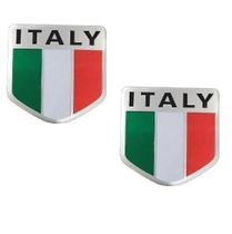 2 Emblema Bandeira Itália Fiat 500 Palio Linea Punto Strad