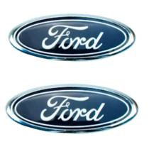 2 Emblemas Grade Dianteira e Porta Malas Ford KA 2002 a 2007