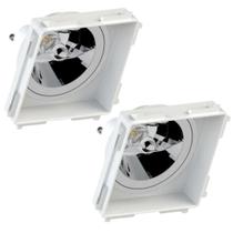 2 Embutido No Frame Ar111 Quadrado Recuado Save Energy 2 Embutido No Frame Ar111 Quadrado Recuado Save Energy