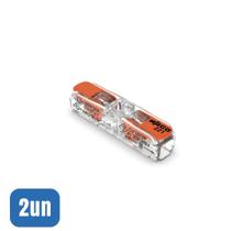 2 Emendas Inline Reta 2 Vias 0,25-4,0MM 221-2411 - Wago 2 Emendas Inline Reta 2 Vias 0,25-4,0MM 221-2411 - Wago