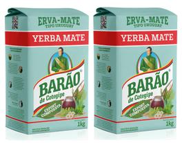 2 Erva Mate chimarrão BARÃO EXPORT COMPOSTA Uruguai 1kg