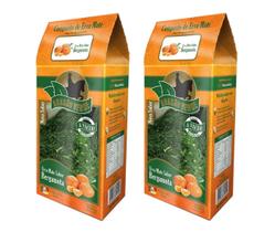 2 Erva Mate Chimarrão BRASÃO VERDE BERGAMOTA Vácuo 500gr