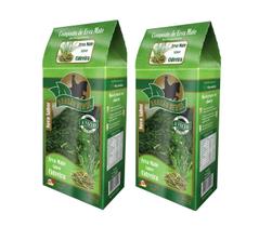 2 Erva Mate Chimarrão BRASÃO VERDE CIDREIRA Vácuo 500gr