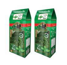 2 Erva Mate Chimarrão BRASÃO VERDE MENTA Vácuo 500gr
