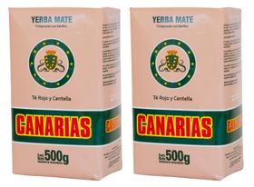 2 Erva mate Chimarrão CANARIAS VERMELHA CENTELLA 500g