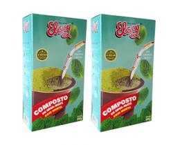 2 Erva Mate Chimarrão ELACY MENTA Gaúcho Vácuo 500g