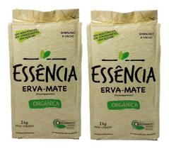 2 Erva Mate Chimarrão ESSENCIA ORGÂNICA Vácuo Sem Açúcar 1Kg