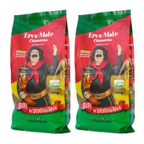 2 Erva Mate Chimarrão grossa NUTRIMATE GURI URUGUAIANA 1KG