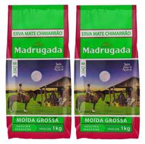 2 Erva mate Chimarrão MADRUGADA MOIDA GROSSA Sem Glúten 1 kg