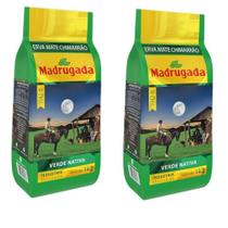 2 Erva mate Chimarrão MADRUGADA VERDE NATIVA Moagem Fina 1kg