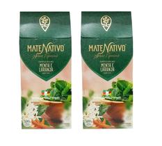 2 Erva Mate Chimarrão MATE NATIVO MENTA E LARANJA 500g