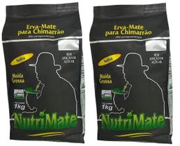 2 Erva Mate Chimarrão NUTRIMATE NATIVA moída grossa 1Kg
