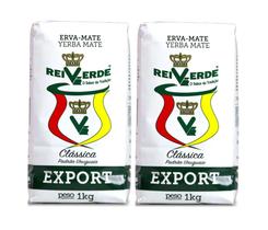 2 Erva Mate Chimarrão REI VERDE EXPORT CLÁSSICA UY 500g