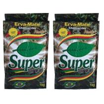 2 Erva Mate Chimarrão SUPER ERVA VÁCUO Nativa Sem Glúten 1Kg