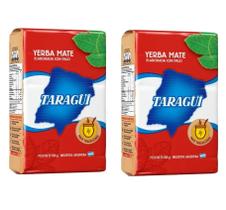 2 Erva Mate Chimarrão TARAGUI COM PALO Argentina 500g