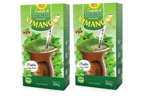 2 Erva Mate Chimarrão XIMANGO MENTA COMPOSTA Sem Glúten 500g