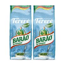 2 Erva Mate Tereré BARÃO NATURAL sem glúten 500g